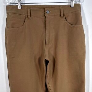 Lululemon EasyFive Classic-Straight Pant Brown Men 32 LM5BNOS.0